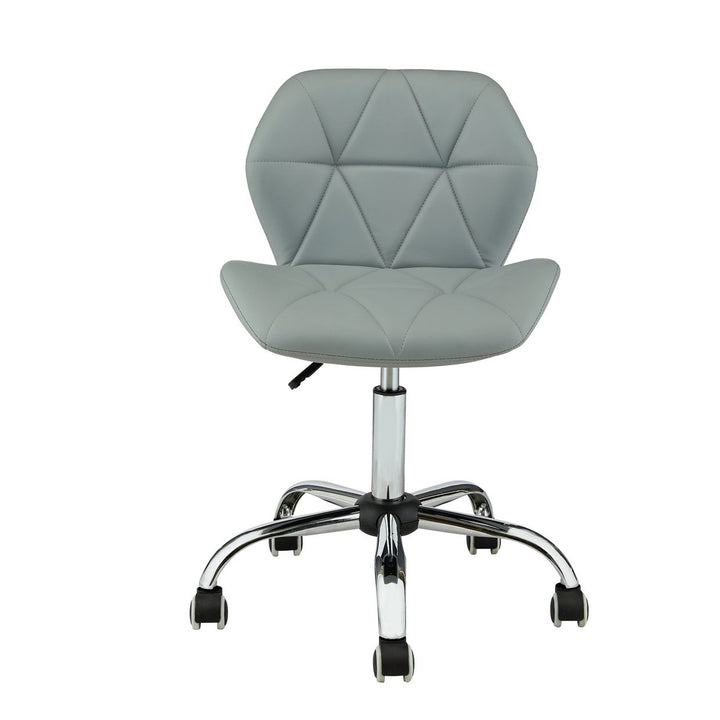 Home Boutique Faux Leather Office Chair - Grey