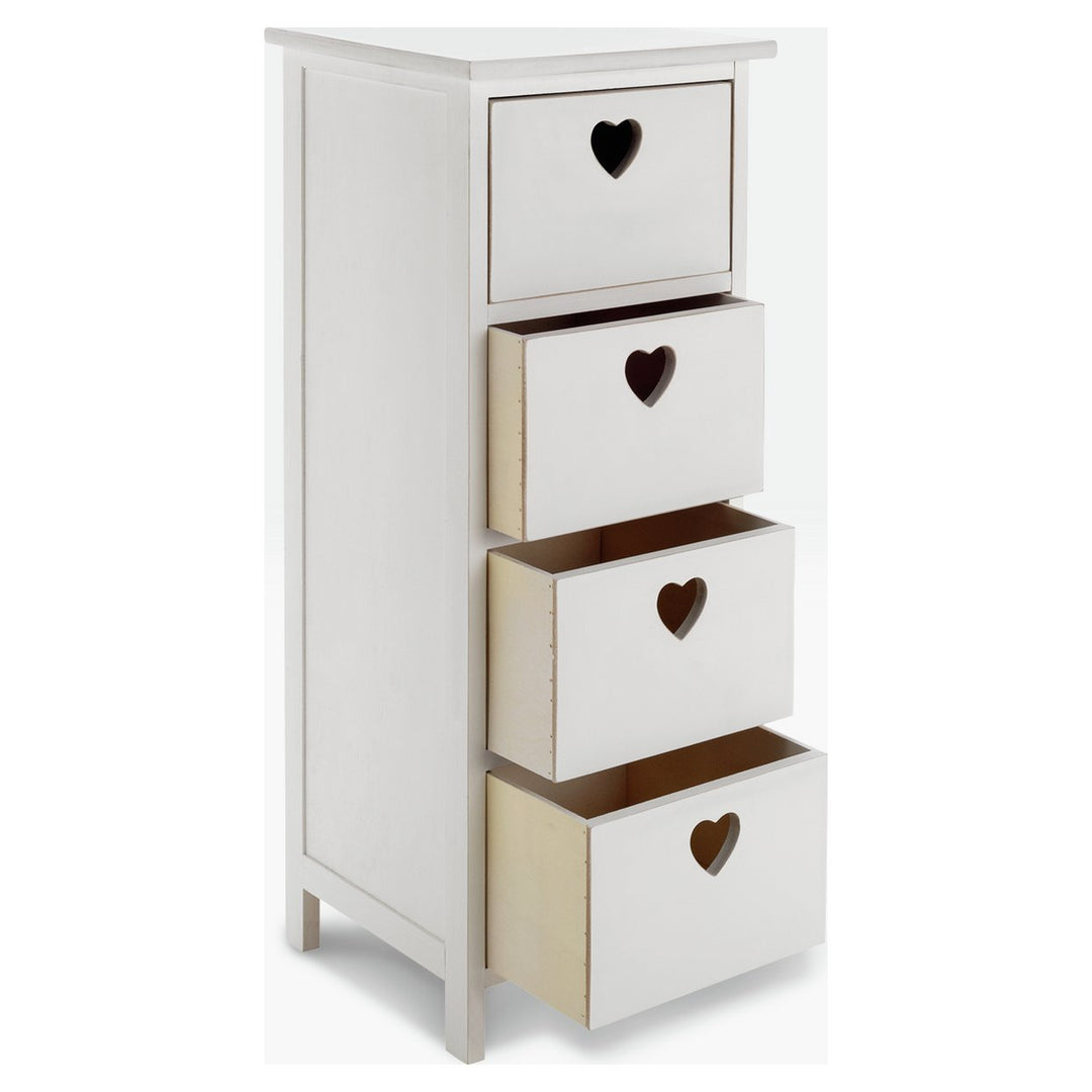 Home Edie 4 Drawer Storage Unit – White