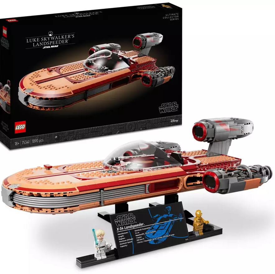 LEGO Star Wars Luke Skywalker's Landspeeder UCS Set 75341 (Slightly Damaged Box)