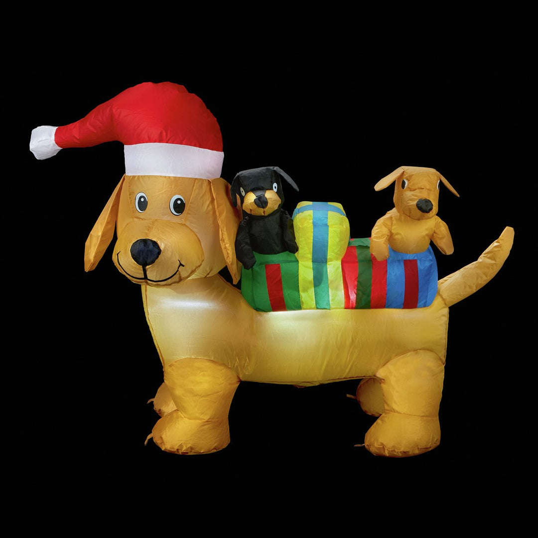 Premier Decorations 1.1m Inflatable Christmas Puppy Decoration