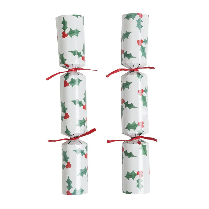 Home Pack of 24 Family Holly Christmas Crackers