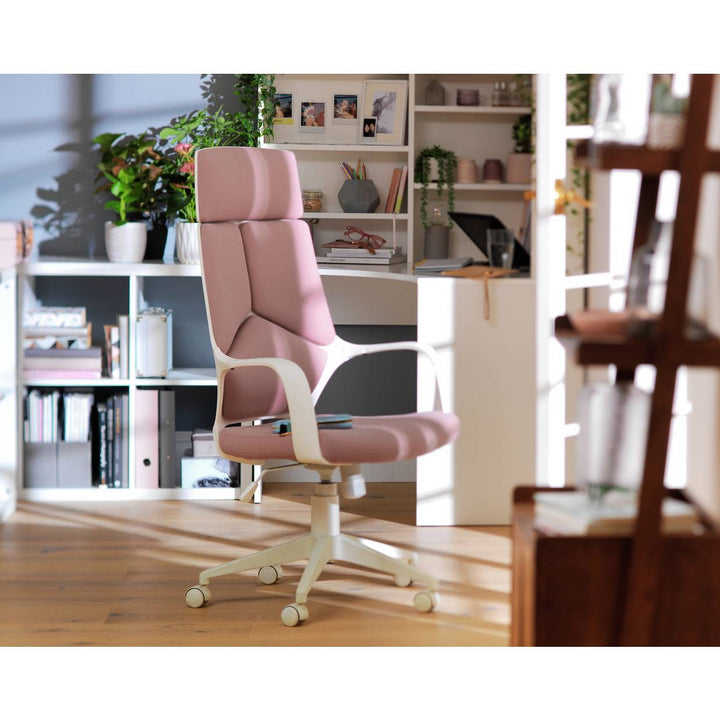 Habitat Alma High Back Office Chair - Pink