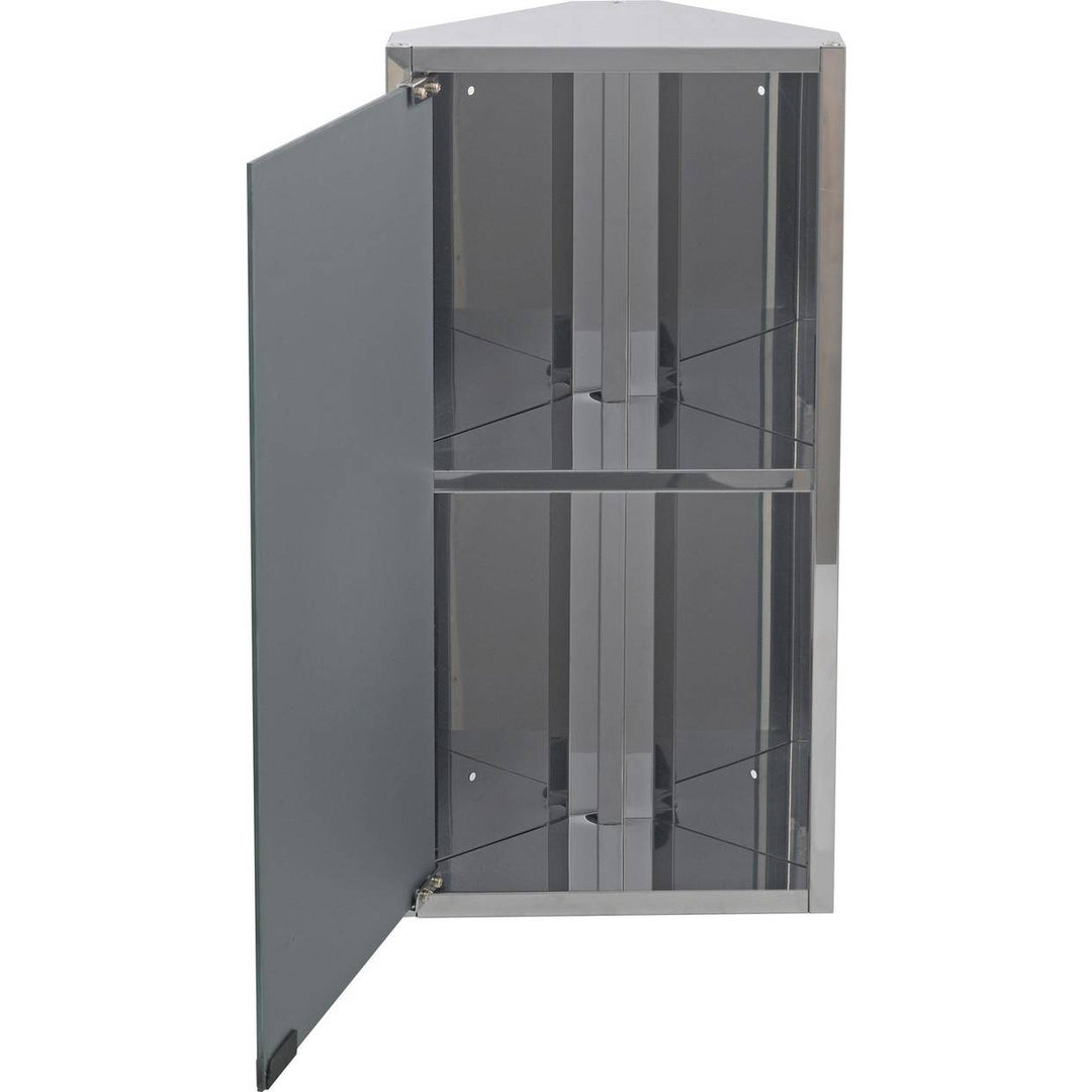 Home Stainless Steel 1 Door Mirrored Cabinet