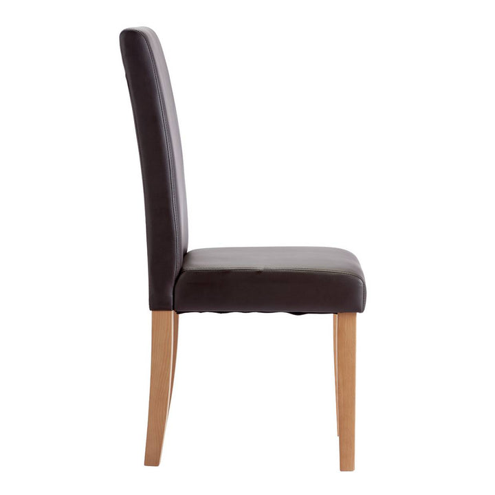 Home Pair of Midback Dining Chairs - Chocolate