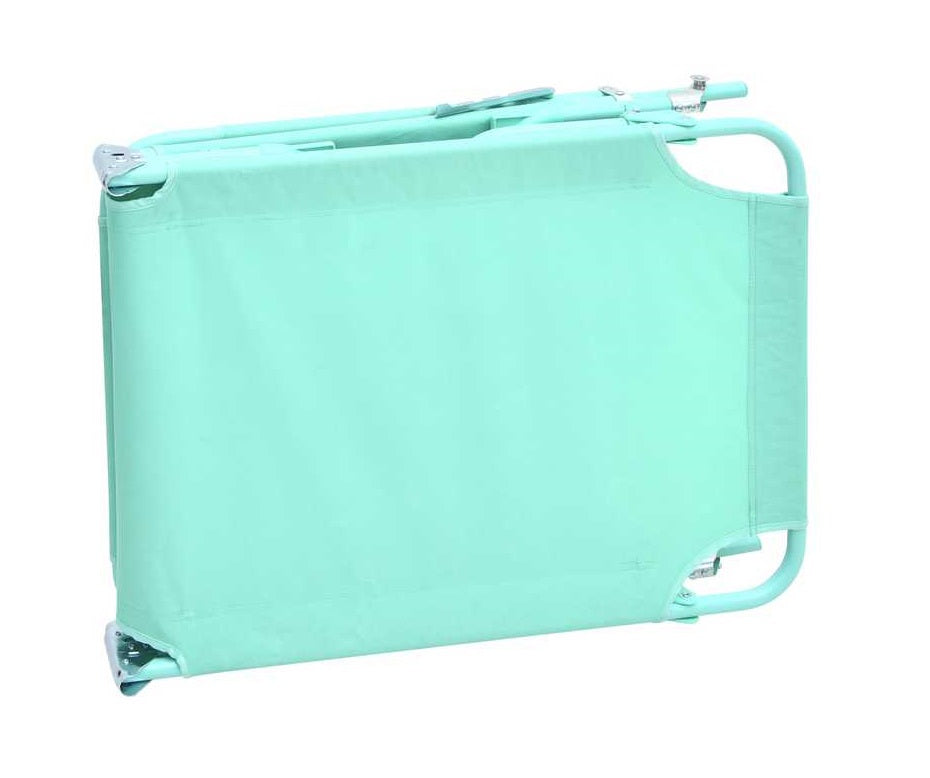 Home Metal Folding Sun Lounger - Teal