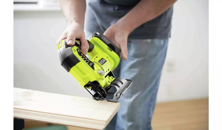 Ryobi R18JS One+ 18V Jigsaw With Flush Cut & 2Ah Battery & Charger