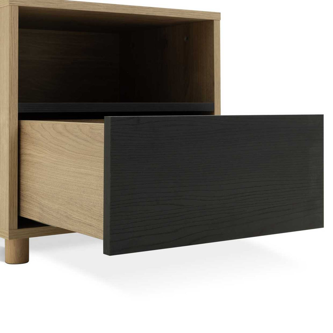 Habitat Koda 1 Drawer Bedside Table - Black