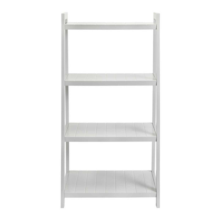 Home Tongue And Groove Ladder Shelves- Grey