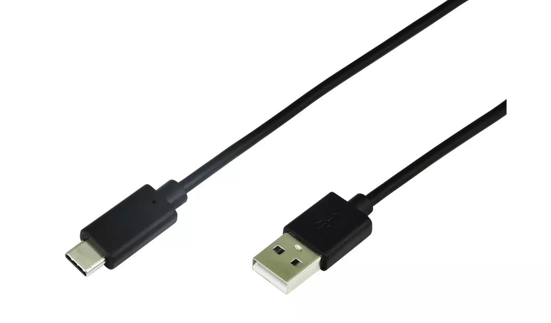 USB to Type C 2m Charging Cable - Black