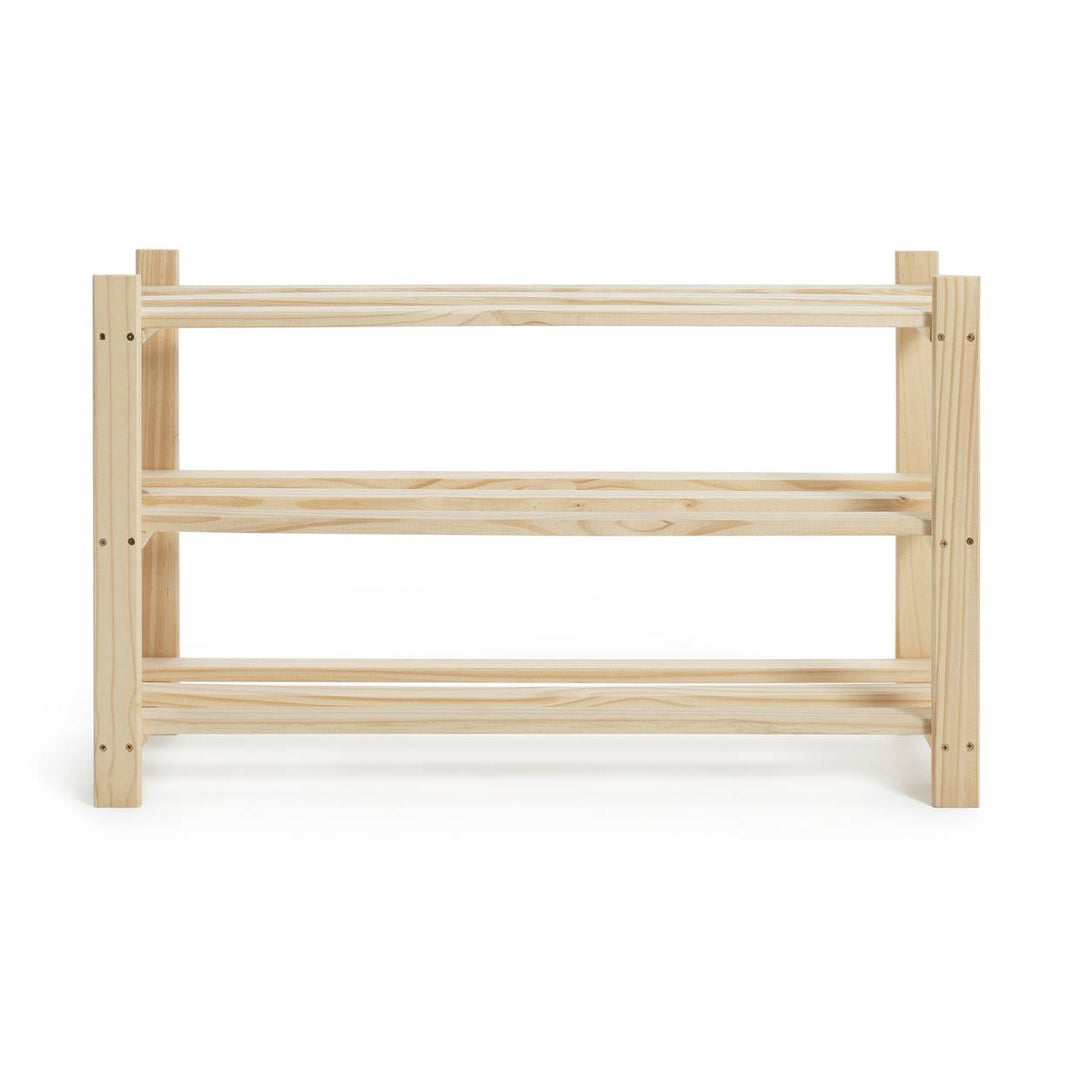 Home Karee 3 Shelf Shoe Storage Rack - Pine