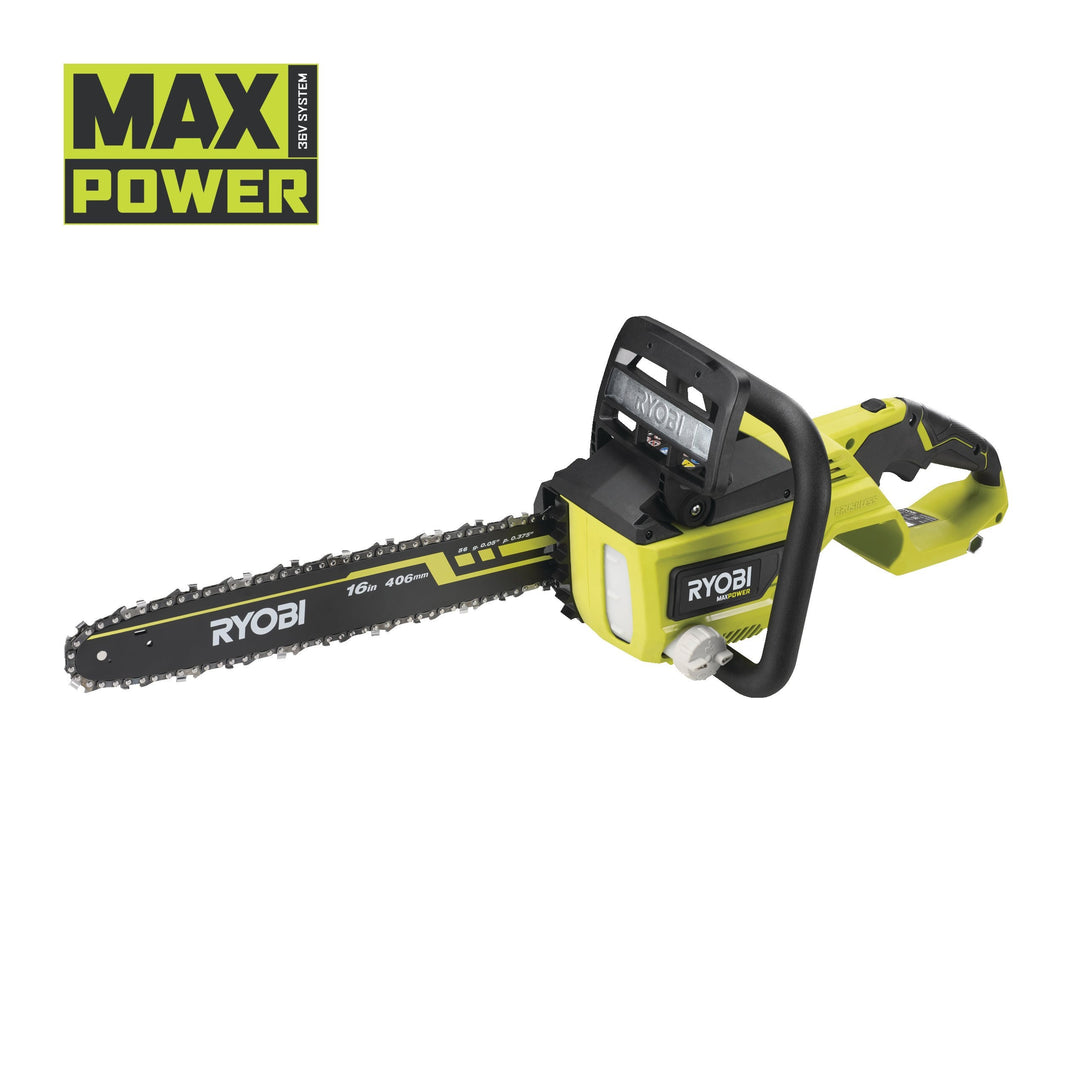 Ryobi RY36CSX40B-0 36V MAX POWER 40cm Cordless Brushless Chainsaw (Bare Tool) 