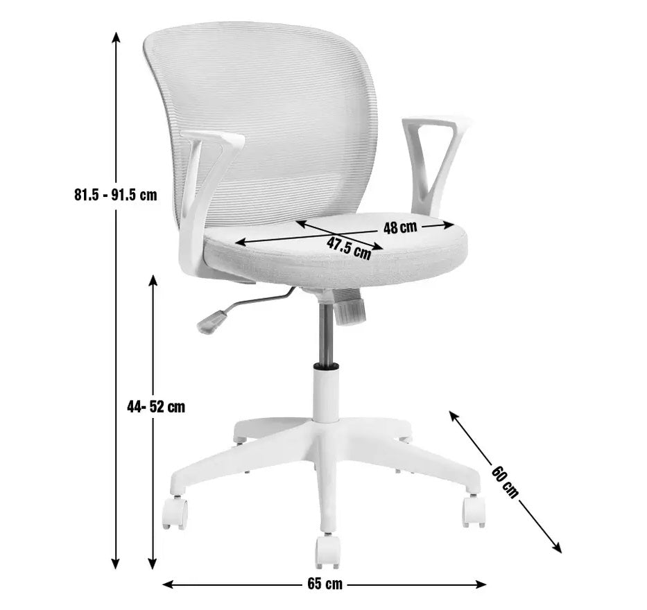 Habitat Beck Mesh Office Chair - Grey