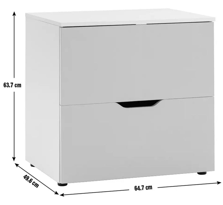 Habitat Kids Pod 2 Drawer Low Chest of Drawers - White