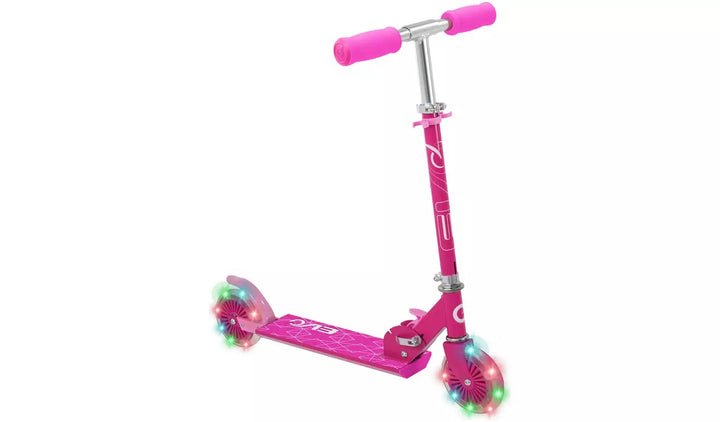 Evo Light Up Inline Folding Scooter - Pink