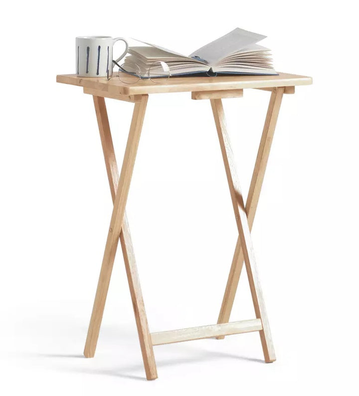 Home Single Folding Tray Table - Natural