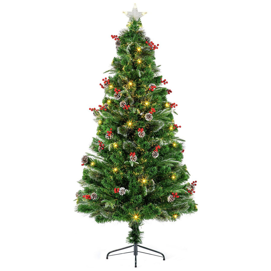 Premier Decorations 6ft Fibre Optic Christmas Tree