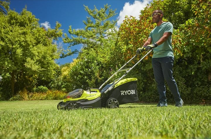 Ryobi 18V ONE+ 37cm Cordless Brushless Lawn Mower (Bare Tool)