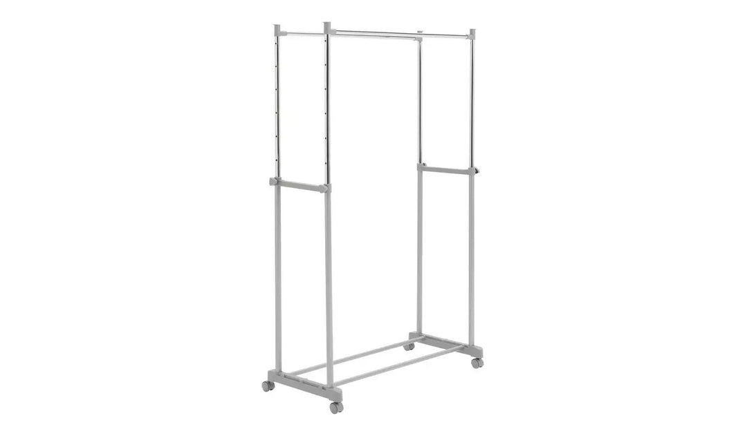 Home Double Clothes Rail - Grey