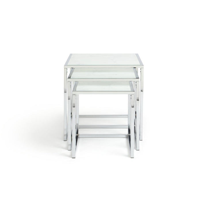 Home Boutique Nest of 3 Tables - Marble Effect