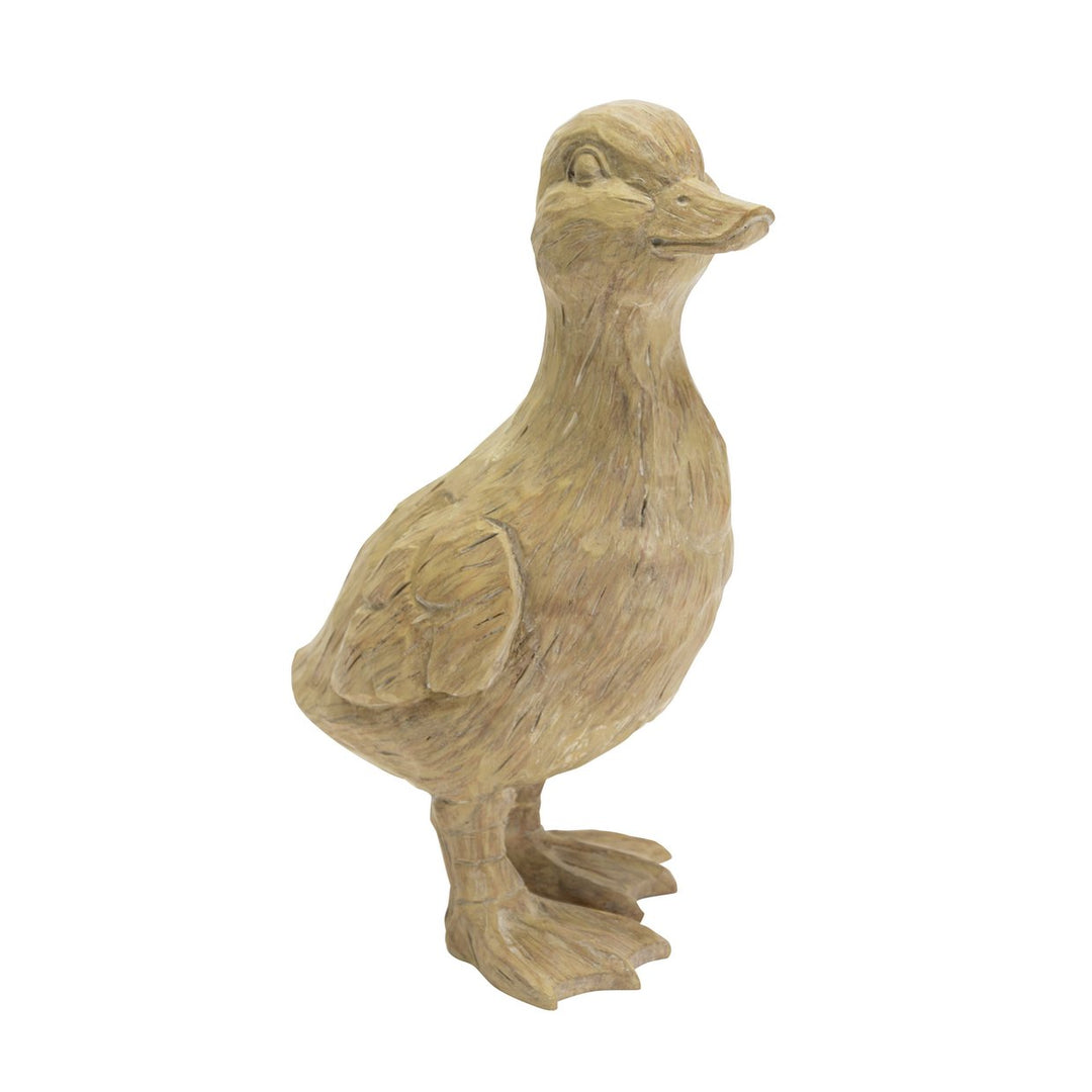 Home Wooden Duck Ornament - Natural