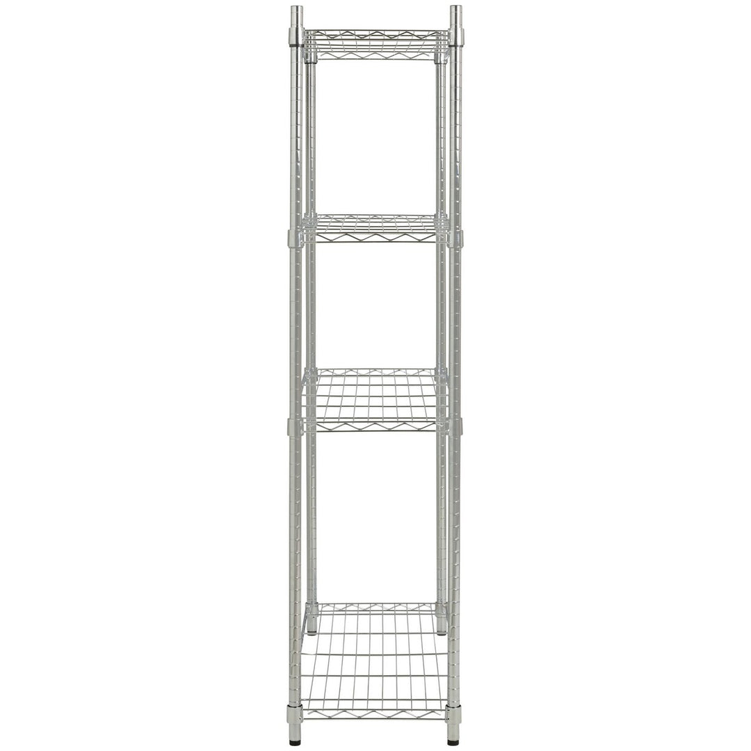 Home Metal Wide Shelving Unit - Chrome