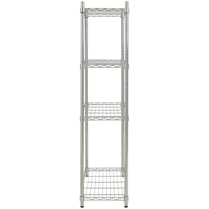 Home Metal Wide Shelving Unit - Chrome