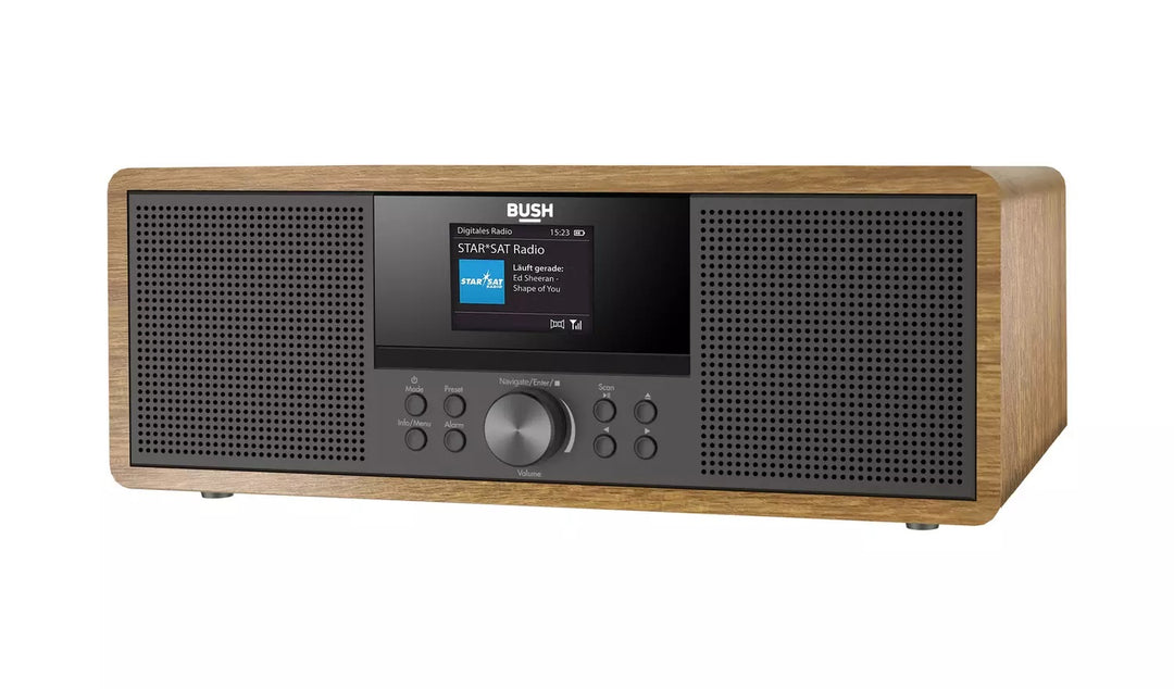 Bush CD Bluetooth DAB+ FM Radio - Wood