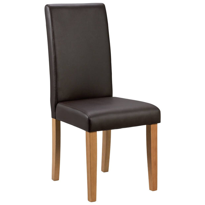 Home Pair of Midback Dining Chairs - Chocolate