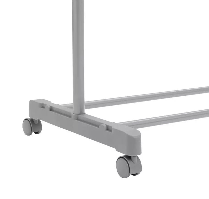 Home Single Clothes Rail - Grey And Chrome