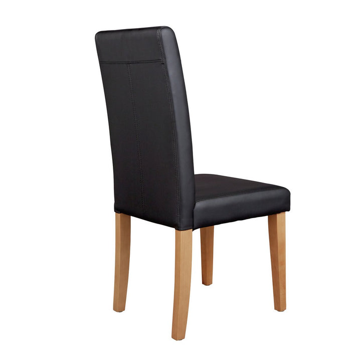 Home Pair of Midback Dining Chairs - Black