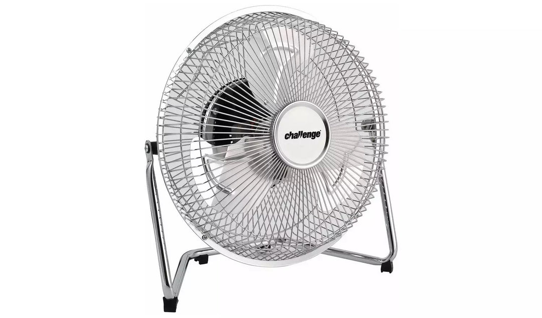 Challenge Chrome Desk Fan - 9 Inch