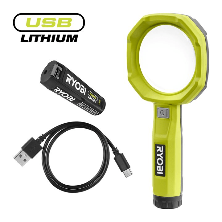 Ryobi RML4-120G 4V USB Lithium Cordless Magnifying Light (1 x 2.0Ah)