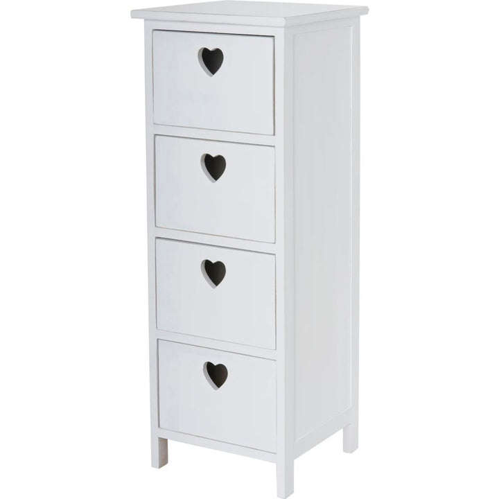 4 Drawer Storage Unit - White