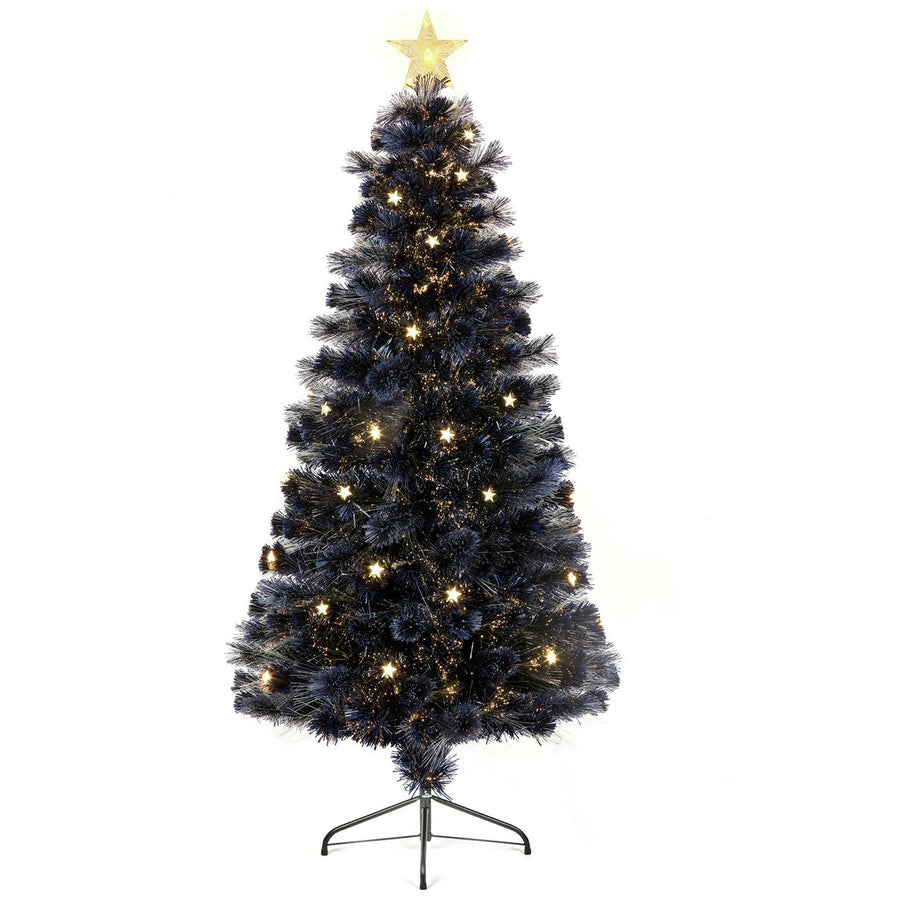 Premier Decorations 6ft Fibre Optic Christmas Tree - Blue