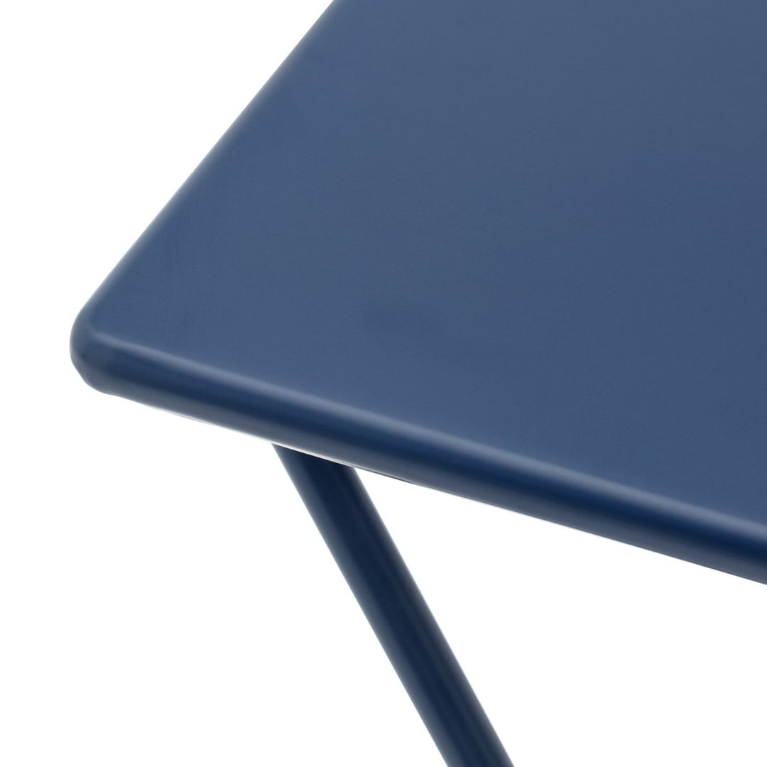 Habitat Airo Metal Folding Side Table - Blue