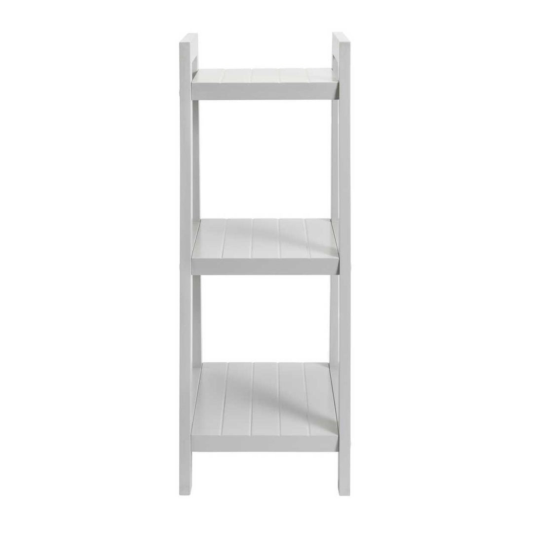 Home 3 Tier Tongue & Groove Bathroom Shelves - Grey