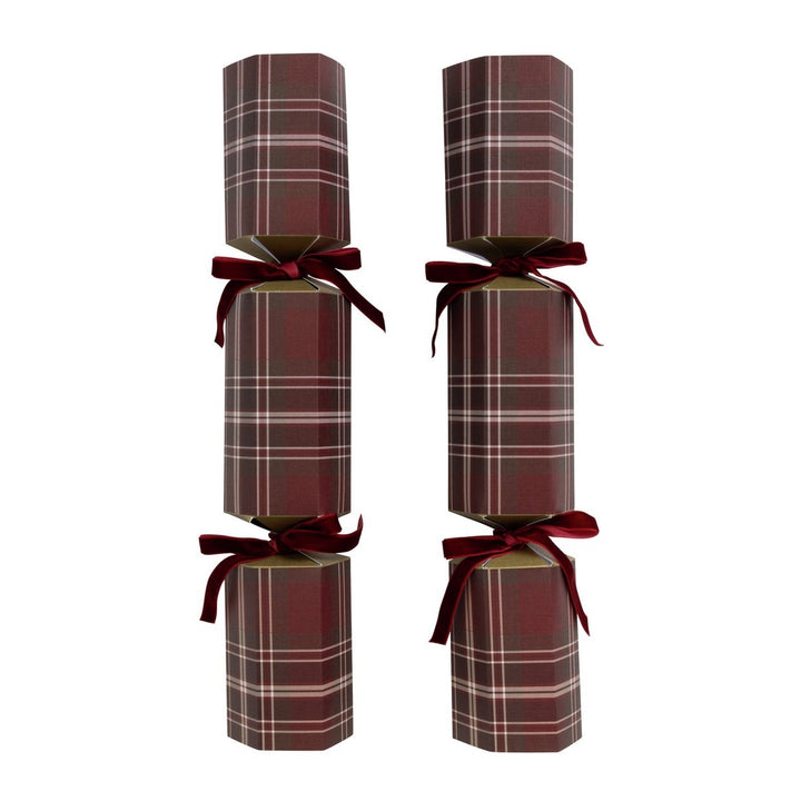 Home Pack of 6 Premium Tartan Christmas Crackers