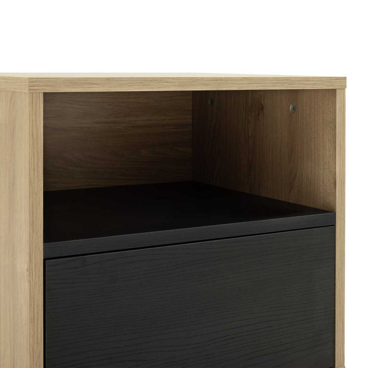 Habitat Koda 1 Drawer Bedside Table - Black