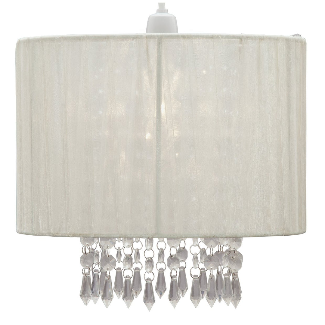 Home Grazia Voile Droplets Light Shade - Cream