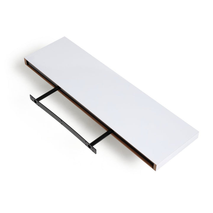 Habitat Jak 80cm Floating Shelf - High White Gloss