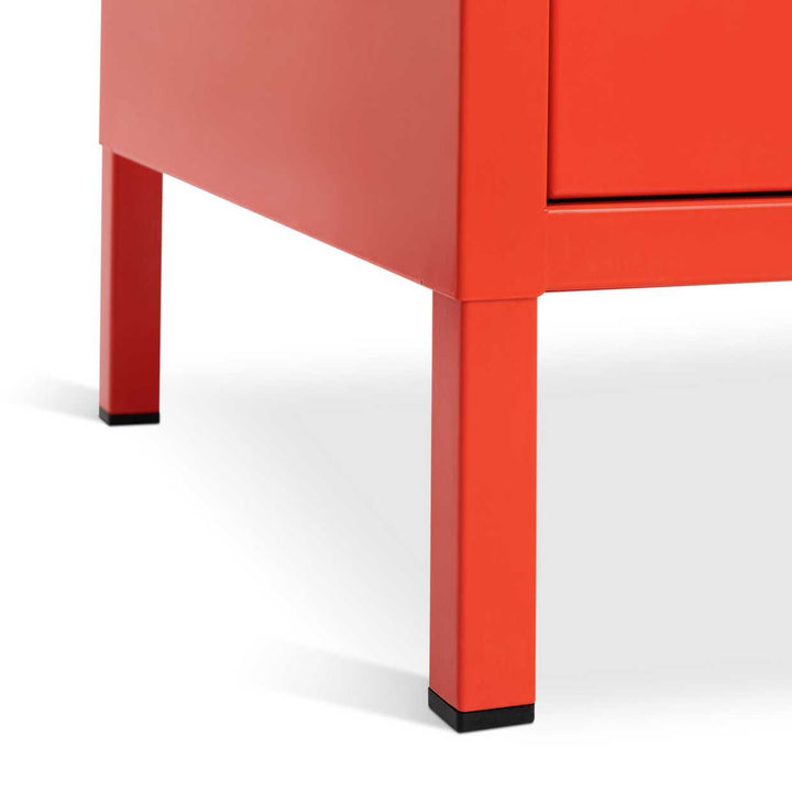 Habitat Stevie 1 Door Bedside Table - Red