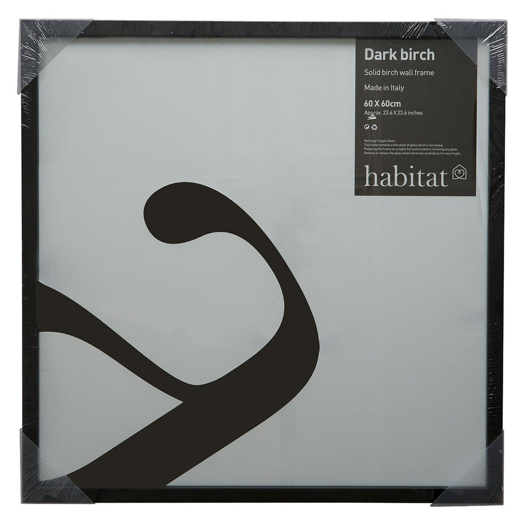 Habitat Birch Wooden Picture Frame - Black - 60 x 60cm