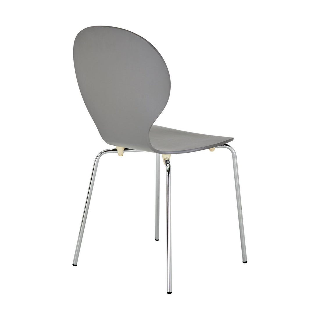 Habitat Bentwood Metal Dining Chair - Jet Grey