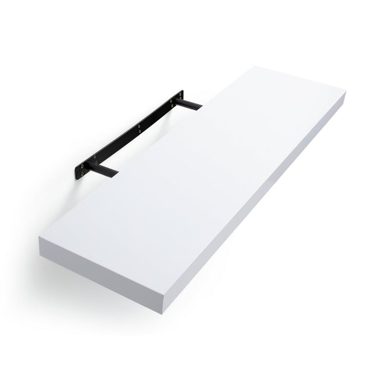 Habitat Jak 80cm Floating Shelf - High White Gloss