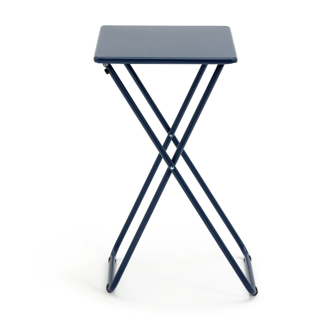 Habitat Airo Metal Folding Side Table - Blue