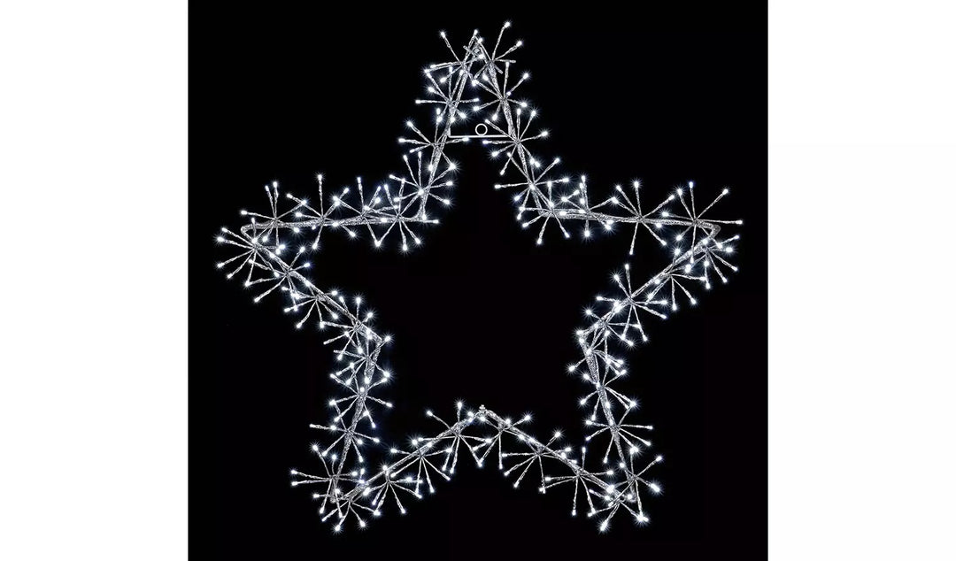 Premier Decorations White Star Shaped Christmas Lights