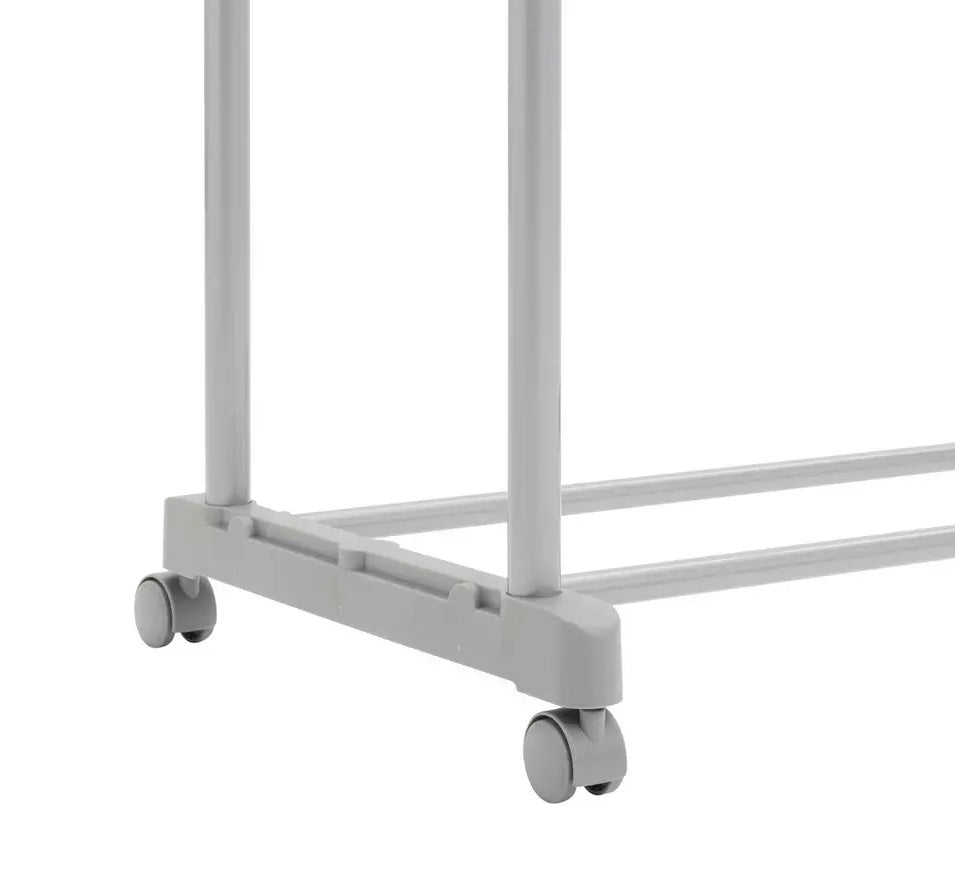 Home Double Clothes Rail - Grey