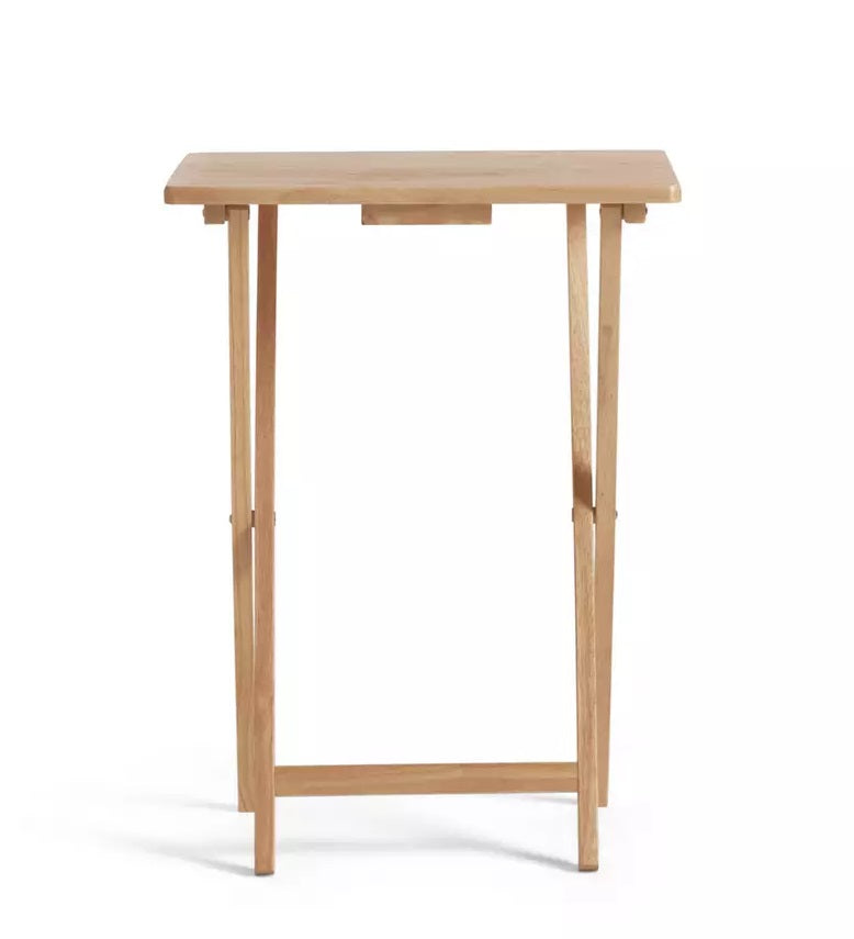 Home Single Folding Tray Table - Natural