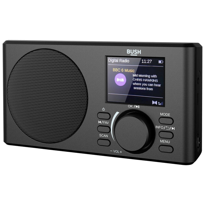 Bush Hampton Dab+ Portable Radio - Black