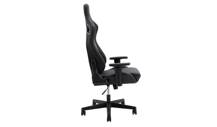 Home Veda Faux Leather Office Gaming Chair - Black